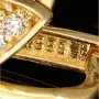 Butterfly-Ohrringe - Schmetterlinge aus massivem 14K 585er Gold (Gelbgold) mit fein gefasstem Zirkonia-Besatz