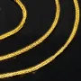 Filigrane Fuchsschwanzkette aus funkelndem 585 14k Gold (ca. 45cm, ca. 1,0mm)