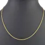 Filigrane Fuchsschwanzkette aus funkelndem 585 14k Gold (ca. 45cm, ca. 1,0mm)