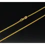 Filigrane Fuchsschwanzkette aus funkelndem 585 14k Gold (ca. 45cm, ca. 1,0mm)