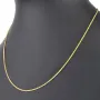 Filigrane Fuchsschwanzkette aus funkelndem 585 14k Gold (ca. 45cm, ca. 1,0mm)
