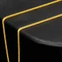 Filigrane Fuchsschwanzkette aus funkelndem 585 14k Gold (ca. 45cm, ca. 1,0mm)