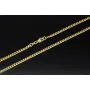 Glänzende Panzerkette aus edlem Gold (333 8k Gelbgold) in ca. 50cm Länge und 3mm Breite