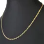 Glänzende Panzerkette aus edlem Gold (333 8k Gelbgold) in ca. 50cm Länge und 3mm Breite