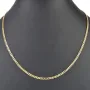 Glänzende Panzerkette aus edlem Gold (333 8k Gelbgold) in ca. 50cm Länge und 3mm Breite