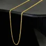 Ideal für Anhänger: ultrakurze Panzerkette 2-seitig diamantiert aus hochwertigem 585 /14k Gold für Damen (ca. 38cm, 1mm )