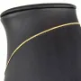 Ideal für Anhänger: ultrakurze Panzerkette 2-seitig diamantiert aus hochwertigem 585 /14k Gold für Damen (ca. 38cm, 1mm )