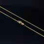 Ideal für Anhänger: ultrakurze Panzerkette 2-seitig diamantiert aus hochwertigem 585 /14k Gold für Damen (ca. 38cm, 1mm )