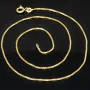 Ideal für Anhänger: ultrakurze Venezianerkette aus hochwertigem 585 / 14k Gold, ca. 38 cm lang und 1 mm breit