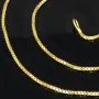 Ideal für Anhänger: ultrakurze Venezianerkette aus hochwertigem 585 / 14k Gold, ca. 38 cm lang und 1 mm breit