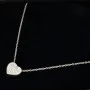 Extravagantes Schmuck-Set bestehend aus einer hochwertigen Weißgold (18K / 750 Gold) - Ankerkette (ca. 45cm) und einem Herz-Anhänger, bestückt mit zahlreichen Diamanten