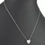 Extravagantes Schmuck-Set bestehend aus einer hochwertigen Weißgold (18K / 750 Gold) - Ankerkette (ca. 45cm) und einem Herz-Anhänger, bestückt mit zahlreichen Diamanten