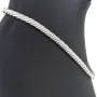 Wellendorff Markenschmuck: Beeindruckendes Collier PRINZESSE / Seidenkordel, mit filigraner Struktur aus hochwertigem Gold in ca 43 cm Länge (18K / 750 Weißgold, ca. 78,6g) mit Brillantanhänger (ca. 0,017 ct.)