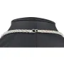 Wellendorff Markenschmuck: Beeindruckendes Collier PRINZESSE / Seidenkordel, mit filigraner Struktur aus hochwertigem Gold in ca 43 cm Länge (18K / 750 Weißgold, ca. 78,6g) mit Brillantanhänger (ca. 0,017 ct.)