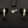 Exklusive Creolen / Ohrringe in zeitlosem Greco-Design aus hochwertigem 585 / 14K Gold