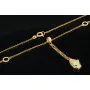 Anmutige Goldkette / Collier mit Pantherkopf-Anhänger aus funkelndem Gold (14K 585 Gelbgold) mit Zirkoniabesatz ca. 45cm
