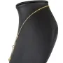 Anmutige Goldkette / Collier mit Pantherkopf-Anhänger aus funkelndem Gold (14K 585 Gelbgold) mit Zirkoniabesatz ca. 45cm