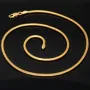 Hochwertig produzierte Schlangenkette für Damen aus funkelndem 14k / 585 Gold in ca. 45 cm und 2,4 mm