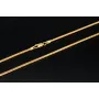 Hochwertig produzierte Schlangenkette für Damen aus funkelndem 14k / 585 Gold in ca. 45 cm und 2,4 mm