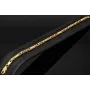 Hochwertig gearbeitetes Armband aus hochglanzpoliertem 14K / 585 Gold in stilvollem Greco-Dekor, ca. 22cm, 4mm