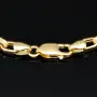 Exquisites Ankerarmband / Goldarmband aus hochwertigem, polierten 14K / 585 Gold, in Greco-Design, ca. 20cm, 4mm