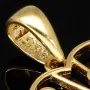 Edler Herz-Anhänger, filigran gearbeitet mit besonderem Design 585er 14K Gold (Gelbgold) mit Zirkonia besetzt