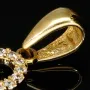Edler Schmetterling - Goldanhänger aus 14K 585er Gold, präzise besetzt mit fein gefassten Zirkonia-Steinen