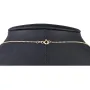 Exklusive Lariat-Kugelkette / Y-Goldkette bestückt mit mehreren Goldkügelchen aus Tricolor 14K 585 Gold (Gelbgold, Weißgold und Roségold) für Damen in ca 45 cm Länge