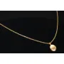 Funkelnde Ankerkette / Goldkette aus hochwertigem 14K 585er Gold (Gelbgold) mit edlem Amulatt im Vintage-Stil (verstellbar 43,5cm oder 49cm)