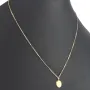 Funkelnde Ankerkette / Goldkette aus hochwertigem 14K 585er Gold (Gelbgold) mit edlem Amulatt im Vintage-Stil (verstellbar 43,5cm oder 49cm)