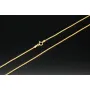Elegante Goldkette aus funkelndem 585 14k Gold (ca. 55 cm lang, 1,3 mm breit)