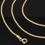 Elegante Goldkette aus funkelndem 585 14k Gold (ca. 55 cm lang, 1,3 mm breit)