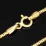 Elegante Goldkette aus funkelndem 585 14k Gold (ca. 55 cm lang, 1,3 mm breit)