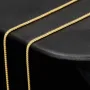 Elegante Goldkette aus funkelndem 585 14k Gold (ca. 55 cm lang, 1,3 mm breit)