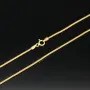Elegante Goldkette aus funkelndem 585 14k Gold (ca. 55 cm lang, 1,3 mm breit)