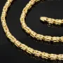 Noble Königskette aus funkelndem 14K 585 Gold (Gelbgold) ca. 65 cm lang, 3,5 mm breit (ca. 18,9g)