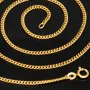 Hochwertig verarbeitete Panzerkette aus edlem, massivem Gelbgold (18K, 750 Gold) in ca. 2 mm, 60 cm (ca. 12g)