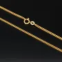 Hochwertig verarbeitete Panzerkette aus edlem, massivem Gelbgold (18K, 750 Gold) in ca. 2 mm, 60 cm (ca. 12g)