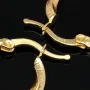 Glänzende Twist - Creolen in stilvollem Greco - Design aus hochwertigem Gold (585 / 14K Gelbgold)
