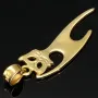 Stilvoller Katzen-Anhänger in modernem Design aus edlem 585er 14K Gelbgold