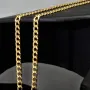Edle Panzerkette aus hochwertige Gold (9K, 375 ca. 6,0g Gelbgold) ca. 45cm, 4mm