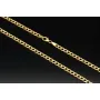 Edle Panzerkette aus hochwertige Gold (9K, 375 ca. 6,0g Gelbgold) ca. 45cm, 4mm