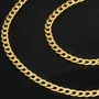 Edle Panzerkette aus hochwertige Gold (9K, 375 ca. 6,0g Gelbgold) ca. 45cm, 4mm