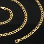 Edle Panzerkette aus hochwertige Gold (9K, 375 ca. 6,0g Gelbgold) ca. 45cm, 4mm