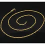 Exquisite Figaro-Panzerkette in zeitlosem Design aus hochwertigem 14K 585er Gold - ca. 50cm lang, ca. 2mm