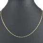 Exquisite Figaro-Panzerkette in zeitlosem Design aus hochwertigem 14K 585er Gold - ca. 50cm lang, ca. 2mm