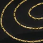 Exquisite Figaro-Panzerkette in zeitlosem Design aus hochwertigem 14K 585er Gold - ca. 50cm lang, ca. 2mm