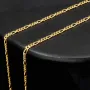 Exquisite Figaro-Panzerkette in zeitlosem Design aus hochwertigem 14K 585er Gold - ca. 50cm lang, ca. 2mm
