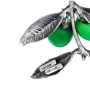einzigartiger, dekorativer Olivenzweig aus 925er Sterling-Silber und Oliven aus Murano-Glas