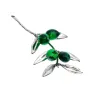 einzigartiger, dekorativer Olivenzweig aus 925er Sterling-Silber und Oliven aus Murano-Glas